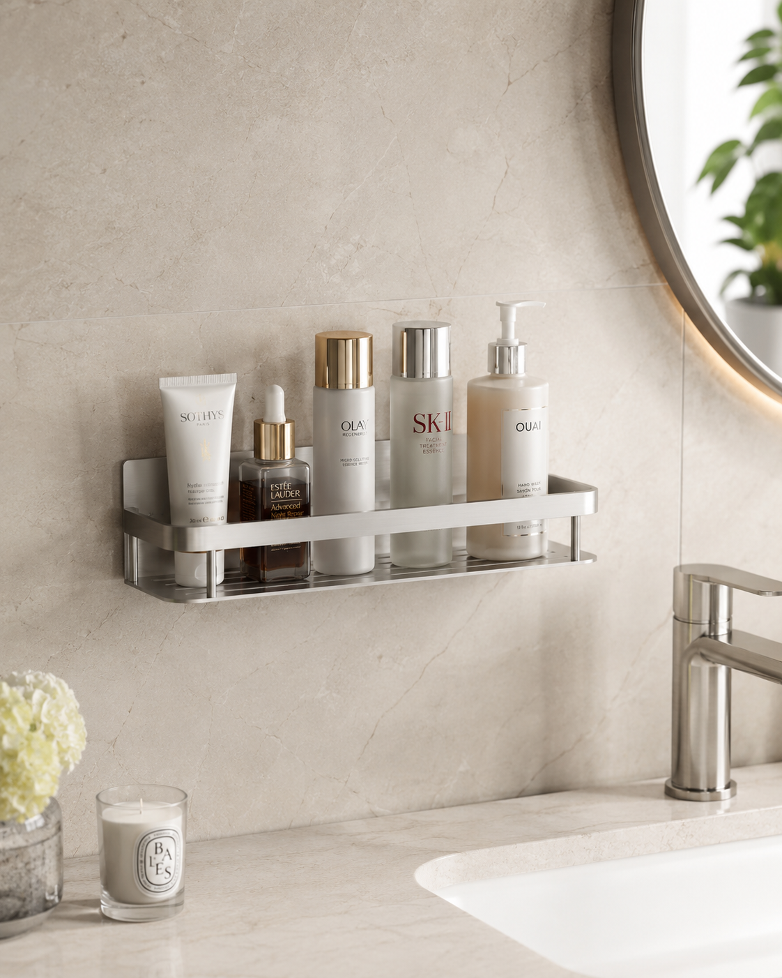 Étagère Douche Murale Élégance — Sans Perçage