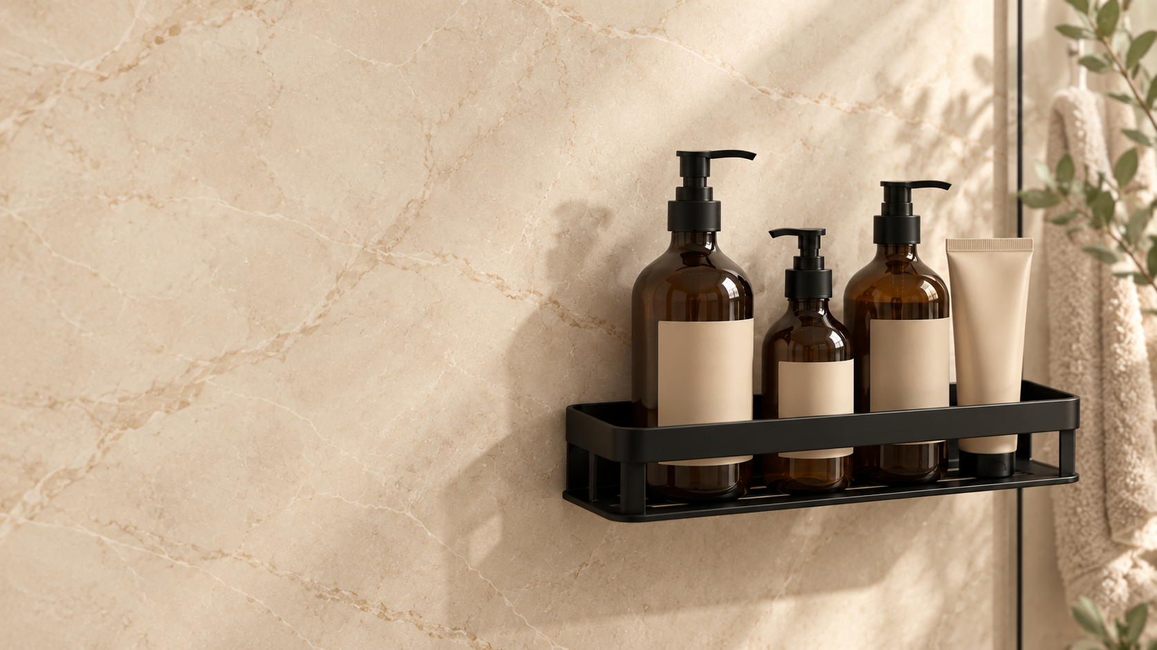 Une Salle de Bain Impeccable, Sans Percer un Seul Trou